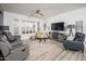 Inviting living room featuring wood floors, neutral tones, and ample seating at 21901 N Sonora Ln, Sun City West, AZ 85375
