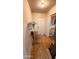 Hallway area with tile flooring and access to the kitchen and a back door at 2502 W Jefferson St, Phoenix, AZ 85009