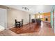 Open floor plan with access to the kitchen, living room, and fireplace at 3031 N Civic Center Plz # 205, Scottsdale, AZ 85251