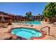 Relax in the community's hot tub, with lounge chairs and serene views at 3031 N Civic Center Plz # 205, Scottsdale, AZ 85251