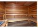 The wood sauna with wooden benches, a relaxing place to unwind at 3031 N Civic Center Plz # 205, Scottsdale, AZ 85251