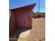 Backyard shed with a locked door for extra storage and a good amount of space at 3932 W Lawrence Ln, Phoenix, AZ 85051