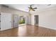 Spacious living room with wood floors and outdoor access at 4066 E Grandview St, Mesa, AZ 85205