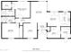 Detailed floor plan showcasing the layout of the home, including bedrooms, bathrooms, living spaces, and office at 4701 E Walatowa St, Phoenix, AZ 85044