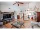 Inviting living room with vaulted ceilings and Saltillo tile at 7138 W Sierra Vista W Dr, Glendale, AZ 85303