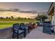 Outdoor patio with chairs offering relaxing golf course views at 7400 E Gainey Club Dr # 123, Scottsdale, AZ 85258