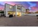 Beautiful two-story home featuring a spacious backyard with a BBQ, patio and lighting at 9544 E Theia Dr, Mesa, AZ 85212