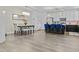 Open concept living space with elegant dining area and stylish kitchen at 1049 S Exeter St, Chandler, AZ 85286