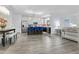Bright open concept living space showcasing stylish kitchen and dining area at 1049 S Exeter St, Chandler, AZ 85286