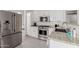 Bright kitchen features stainless steel appliances and white cabinets at 3234 E Marco Polo Rd, Phoenix, AZ 85050