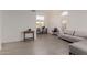 Bright living room features soaring ceilings and an open floor plan at 3234 E Marco Polo Rd, Phoenix, AZ 85050