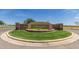 A landscaped community entrance sign that reads 'Lakeview Trails Morrison Ranch' with stone and manicured greenery at 3830 E Appaloosa Rd, Gilbert, AZ 85296
