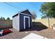 A backyard shed is an added bonus for extra storage at 4631 W Mcrae Way, Glendale, AZ 85308
