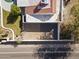 This aerial shot displays a home with a tile roof and an enclosed yard with gravel at 5202 E Marconi Ave, Scottsdale, AZ 85254
