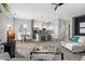 Open floor plan featuring a living room that connects to a dining room and kitchen at 835 E Virgo Pl, Chandler, AZ 85249