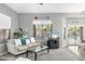 Comfortable living area with plush seating, tv, and large windows that offer natural light at 835 E Virgo Pl, Chandler, AZ 85249