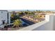 Scenic street view features lush palm trees and surrounding buildings with mountain views at 1717 E Morten Ave # 7, Phoenix, AZ 85020