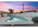 Backyard with pool, outdoor seating, and lounge area at 1744 E Luke Ave, Phoenix, AZ 85016