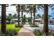 Landscaped walkway leads to the pool and cabana area at 1953 W Kinfield Trl, Phoenix, AZ 85085