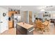 Spacious kitchen with stainless steel refrigerator and a large island at 22644 W Mohave St, Buckeye, AZ 85326
