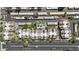 Aerial view of community featuring pool, meticulously landscaped grounds, convenient parking and residential buildings at 3845 E Greenway Rd # 230, Phoenix, AZ 85032