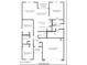 Layout of the first floor, including the kitchen, bedrooms, garage, and patio at 5742 E Smeaton Pl, San Tan Valley, AZ 85140