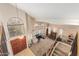 Bright, carpeted living room with high ceilings and large windows, creating an inviting and open space at 826 W Royal Palms Dr, Gilbert, AZ 85233