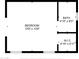 Floor plan showing primary bedroom, bathroom, and walk-in closet at 9960 E Revolution Dr, Mesa, AZ 85212