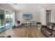Open living room with sliding doors to the pool and backyard, creating an airy space at 11203 N Northfield St, Surprise, AZ 85388