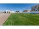 A large grassy backyard area is perfect for outdoor activities and Gathering fun at 11225 E Starflower Ct, Chandler, AZ 85249