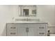 Beautiful bathroom with updated vanity, modern fixtures, and bright lighting at 13226 N Cedar Dr, Sun City, AZ 85351