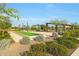 Beautiful community park with a bocce ball court and shaded seating areas at 2330 E Lieber Pl, Phoenix, AZ 85024