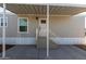 Inviting entrance featuring covered porch and a well-lit front door with decorative window at 2650 W Union Hills Dr # 91, Phoenix, AZ 85027