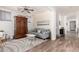 Inviting living room featuring stylish decor, comfortable seating, and seamless transition to the dining area at 3438 E Betsy Ln, Gilbert, AZ 85296