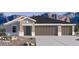 Charming single-story home with a three-car garage, desert landscaping, and mountain views at 5694 E Axle Ln, San Tan Valley, AZ 85140
