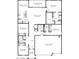 Detailed floorplan showcasing the layout of this house with four bedrooms, three baths, and a three-car garage at 5694 E Axle Ln, San Tan Valley, AZ 85140