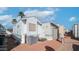 Backyard with brick pavers, an AC unit, and a storage shed at 60 S Jacknife Dr, Apache Junction, AZ 85119