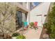Charming private courtyard with seating, desert landscaping, and relaxing ambiance at 7700 E Gainey Ranch Rd # 127, Scottsdale, AZ 85258