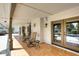 Covered patio provides a tranquil space with views of the pool and backyard at 8717 E Spanish Barb Trl, Scottsdale, AZ 85258