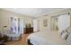 Relaxing bedroom retreat with wood floors and stylish furnishings at 8965 E Mountain Spring Rd, Scottsdale, AZ 85255