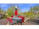 Outdoor patio featuring comfortable seating and mature landscaping at 8965 E Mountain Spring Rd, Scottsdale, AZ 85255