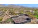 Aerial view of the community pickleball courts surrounded by mature trees at 8965 E Mountain Spring Rd, Scottsdale, AZ 85255