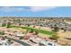 Beautiful aerial shot of homes bordering a golf course; the community features well-maintained landscaping and quiet streets at 11001 N Madison Dr, Sun City, AZ 85351