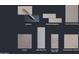 Sample board showing selections of cabinets, back splash, quartz counter, carpet, and tile for home at 1123 E Mcneil St, Phoenix, AZ 85042