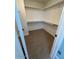 Walk-in closet featuring shelving and carpeted floor at 15659 W Ripple Cir, Goodyear, AZ 85338