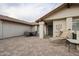 An outdoor patio with pavers offers a peaceful area for relaxation and entertaining guests at 1699 Leisure World --, Mesa, AZ 85206