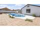 Backyard pool with a large deck area, great for outdoor entertaining at 2609 N 65Th Dr, Phoenix, AZ 85035