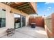 Outdoor patio with table and chairs at 3500 N Hayden Rd # 2201, Scottsdale, AZ 85251
