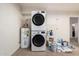 Laundry room with water heater and washer-dryer at 4346 E Corral St, Phoenix, AZ 85044