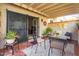Enclosed patio with privacy wall and decorative lighting and access to the main living area at 5139 N 76Th Pl, Scottsdale, AZ 85250